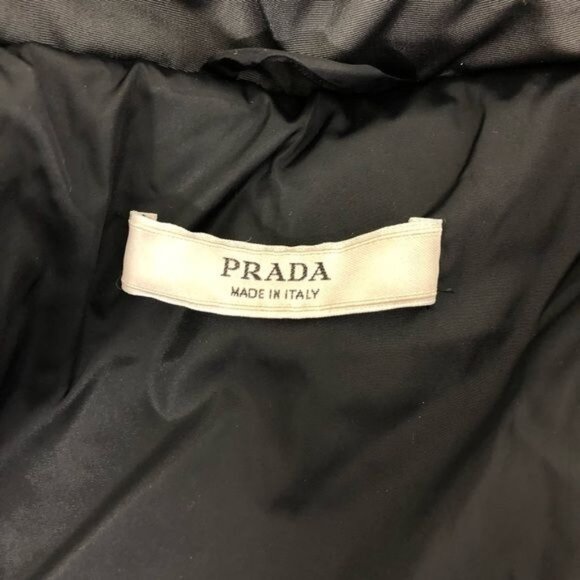 PRADA Down Puffer Belted Coat Raccoon Fur Hood Jacket - Picture 6 of 16